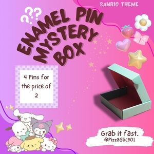Sanrio Mystery Enamel Pin Box - 4 For The Price Of 2 🎀